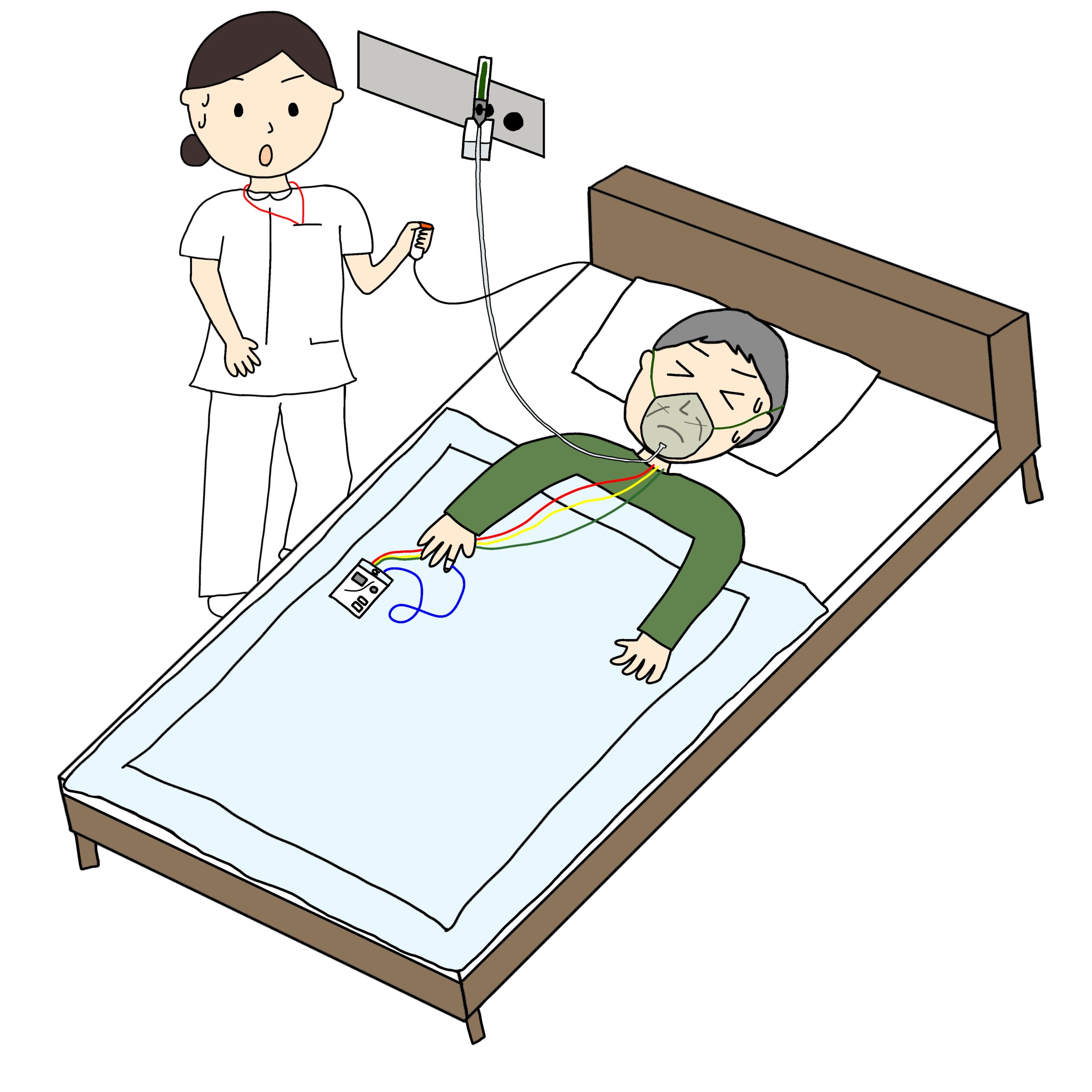 看護記録の書き方の実例　急変時の対応