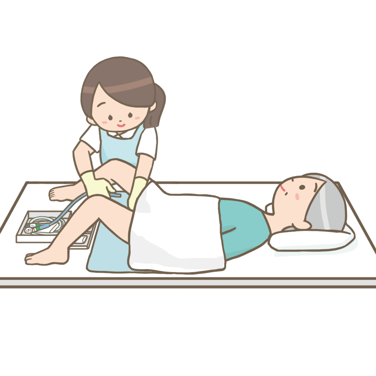 膀胱留置カテーテルの留置時や固定時の注意点